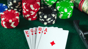 Royal flush in poker