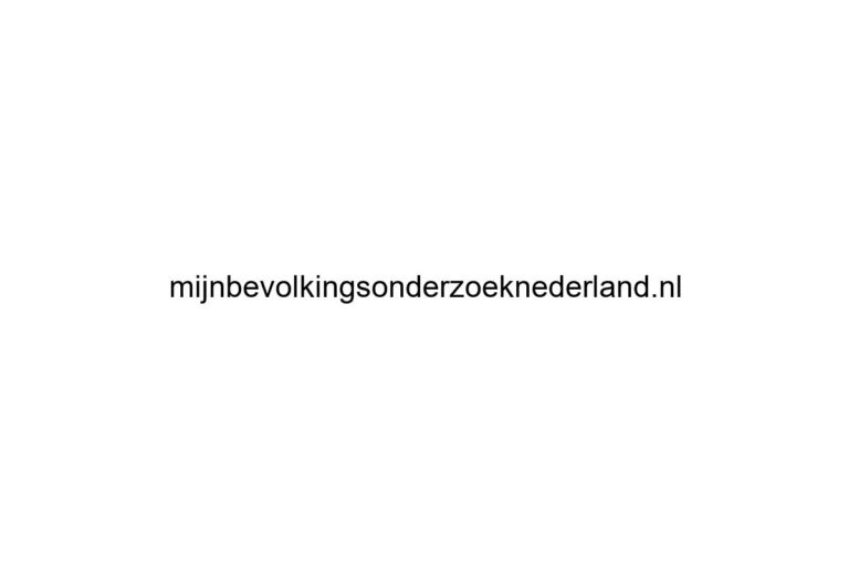 mijnbevolkingsonderzoeknederland nl