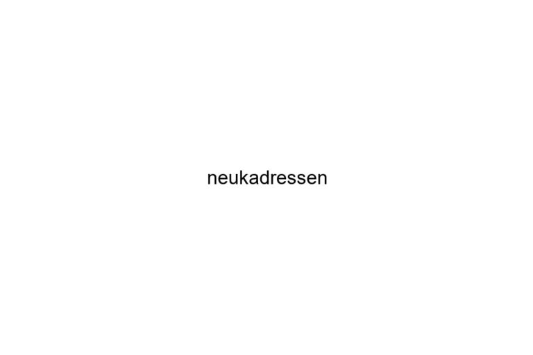 neukadressen