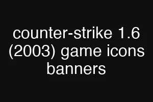 counter-strike 1.6 (2003) game icons banners